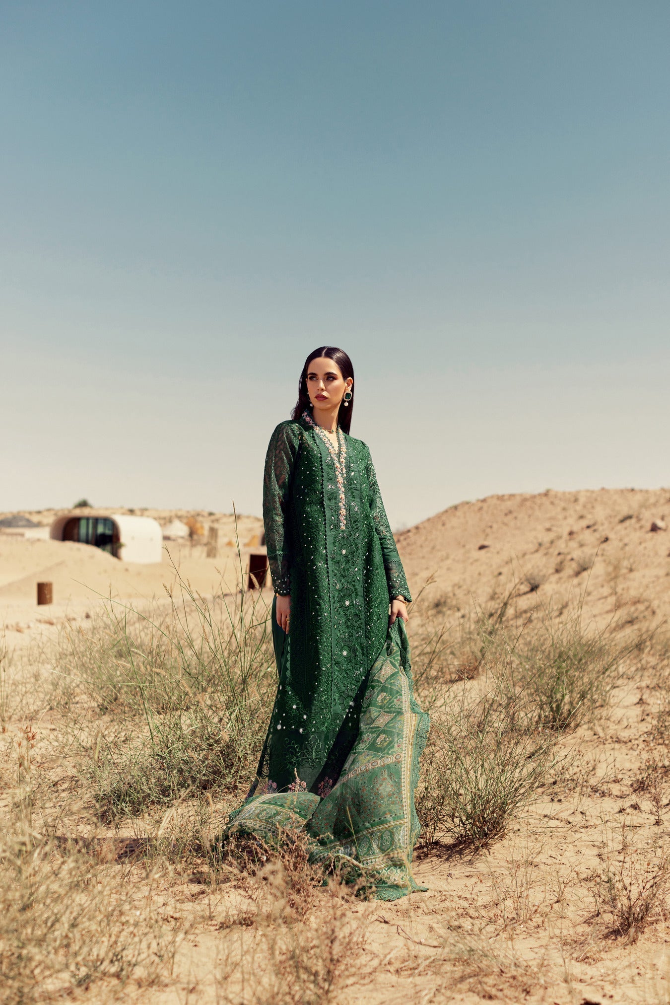 Noor By Saadia Asad | Eid Handwork Laserkari Lawn 24 | D8 - House Of Anaya