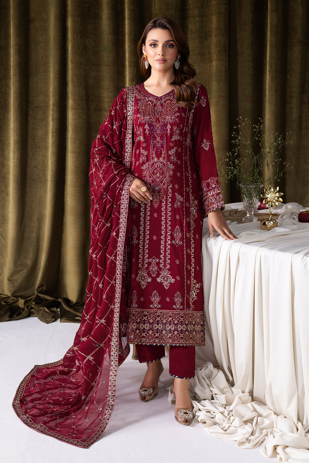 Ramsha | Aangan Luxury Raw silk | AA-101