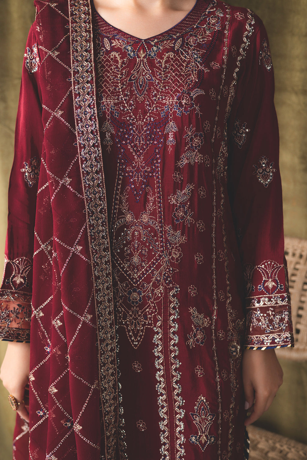 Ramsha | Aangan Luxury Raw silk | AA-101