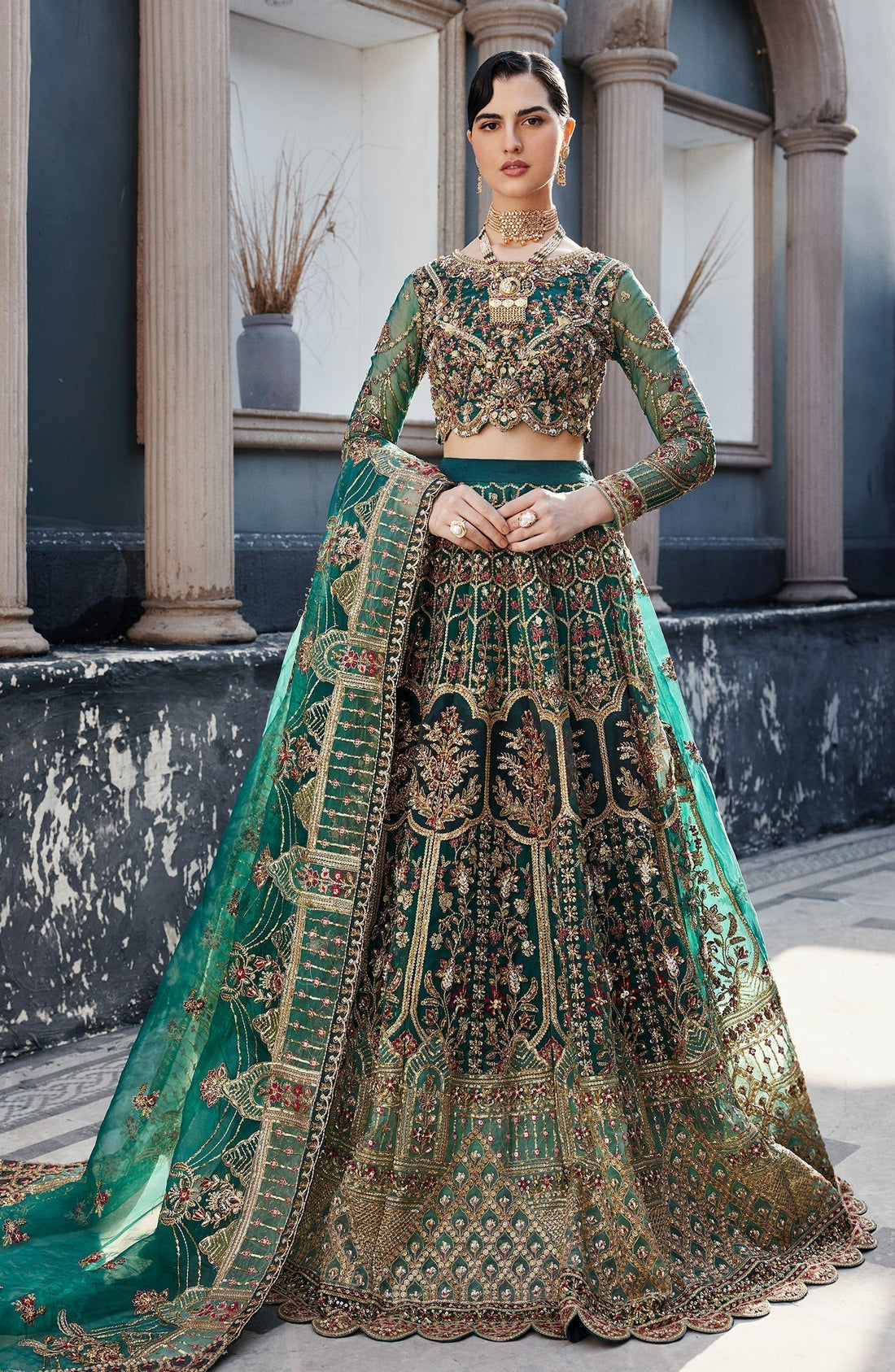 Emaan Adeel | Nawabzadi Wedding Dresses | LALEENA - House Of Anaya