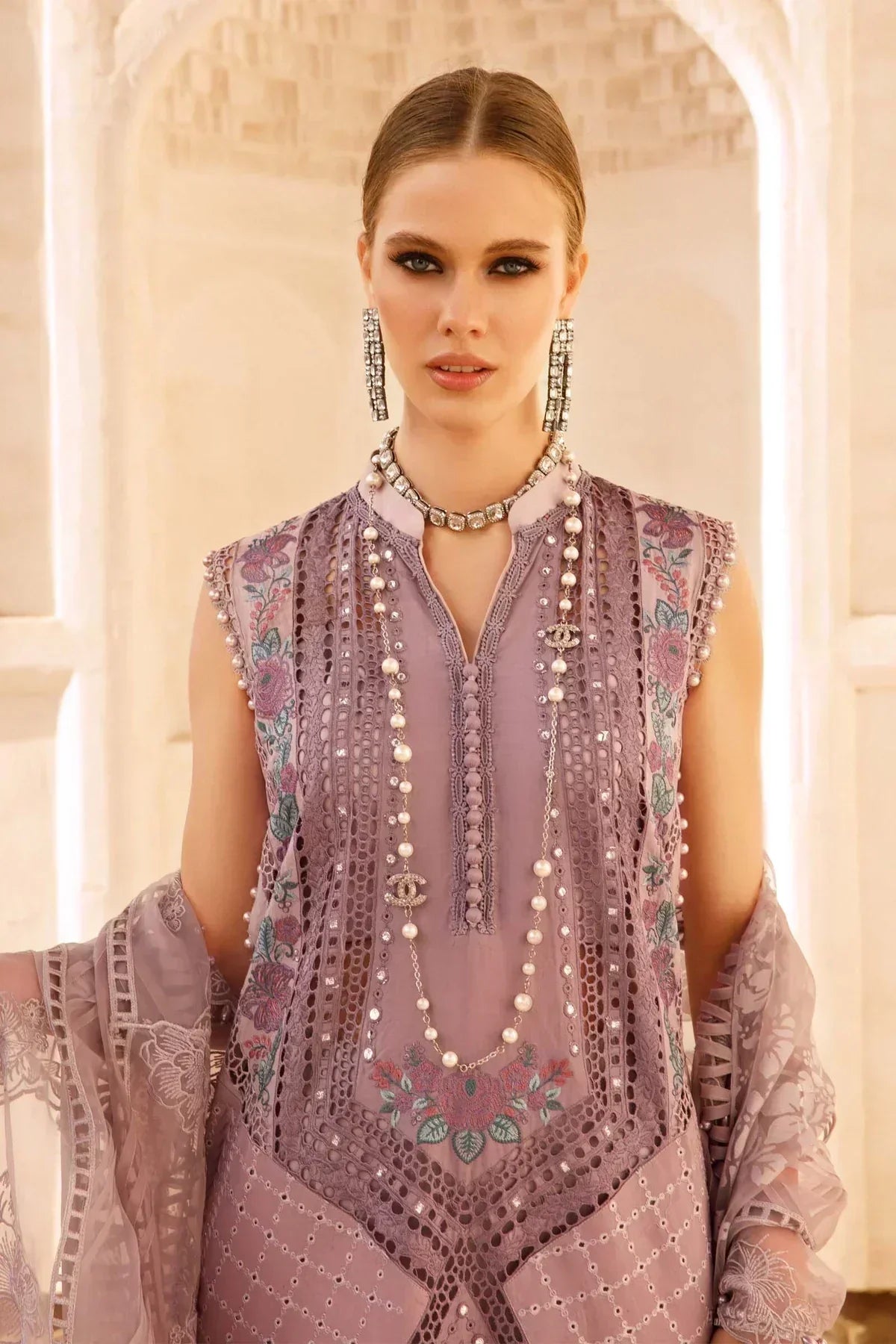 Maria B | Luxury Lawn | D-2301-A - House Of Anaya