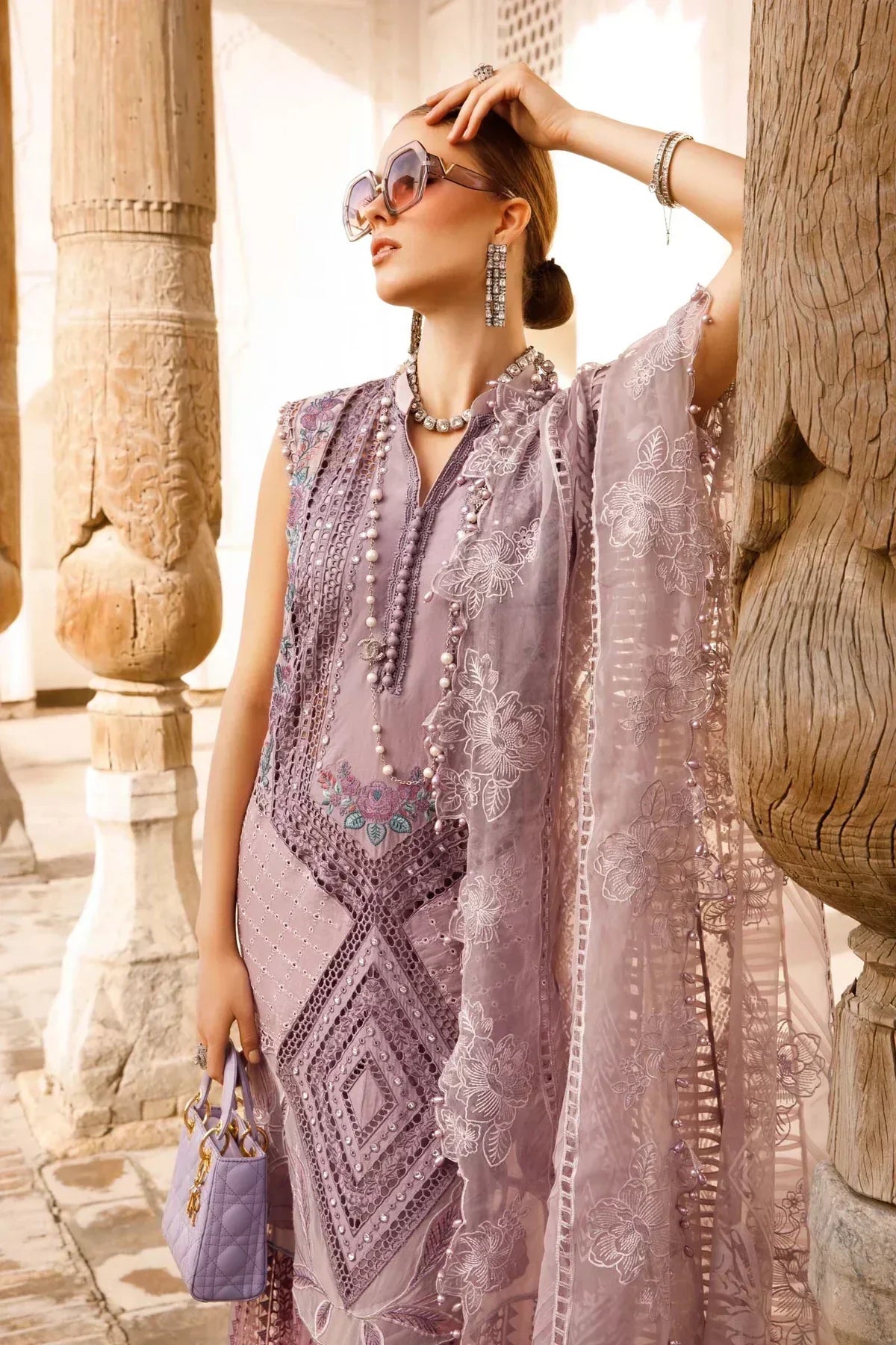 Maria B | Luxury Lawn | D-2301-A - House Of Anaya