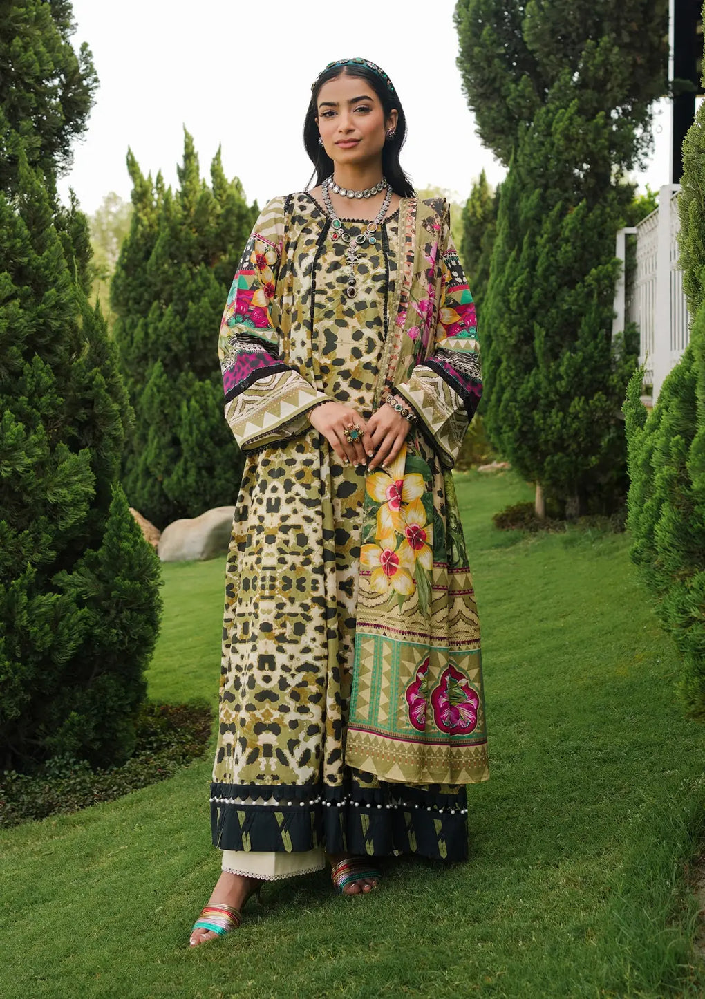 Elaf Premium | Printed Collection 24 | EEP-06B - Wonders - House Of Anaya