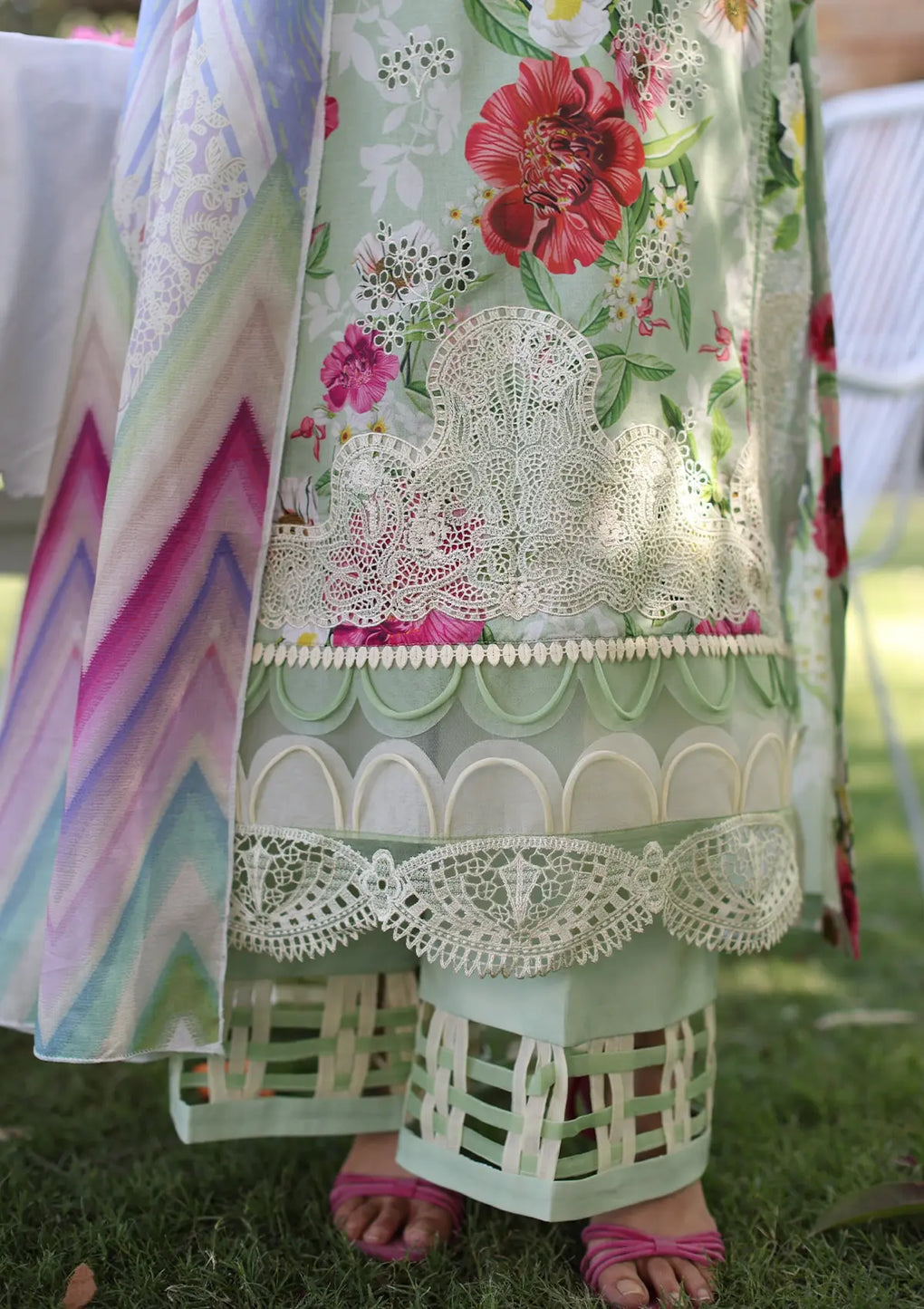 Elaf Premium | Prints Chikankari 24 | 06B OASIS - House Of Anaya