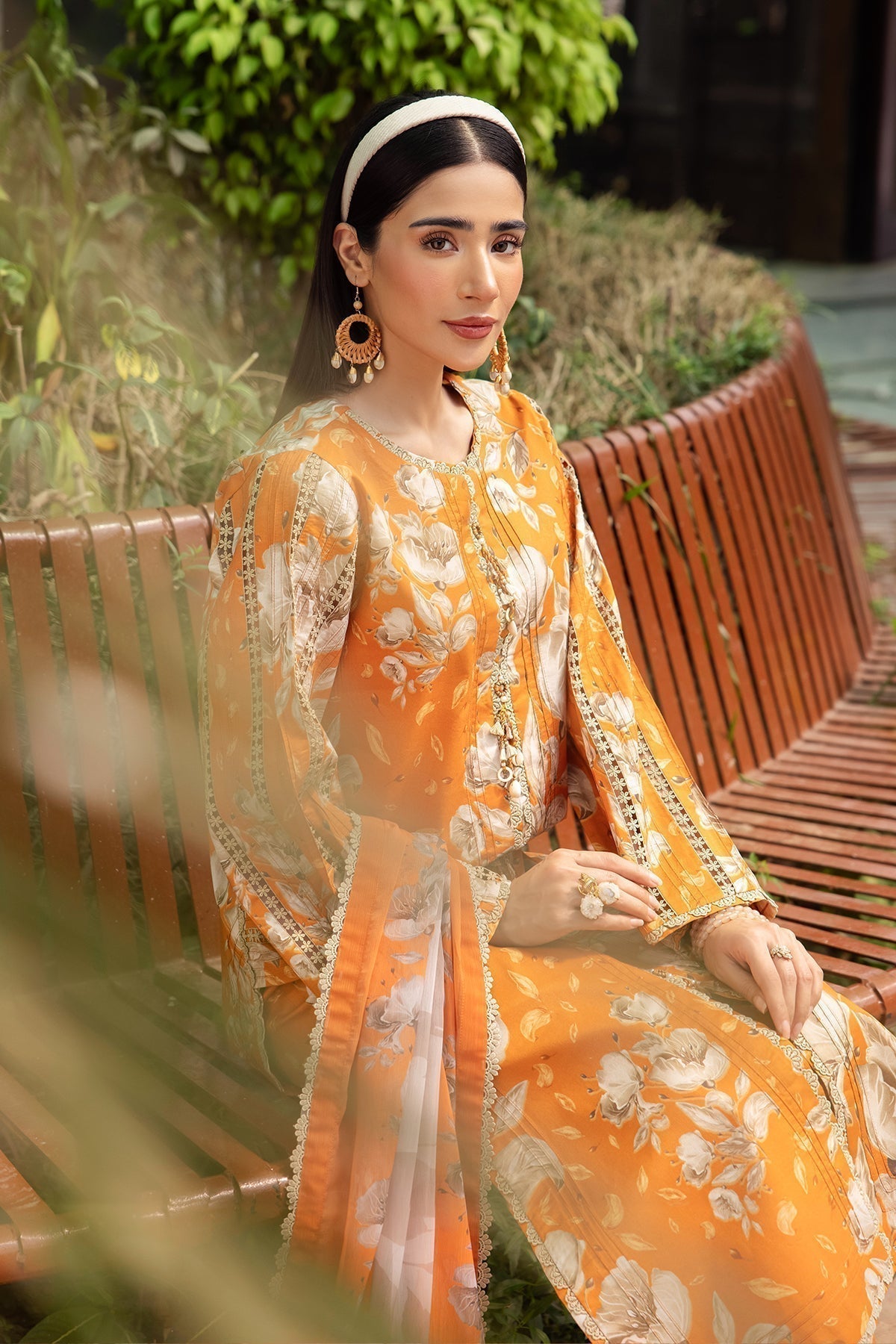 Alizeh | Sheen Lawn Prints 24 | SUNFLOWER - House Of Anaya