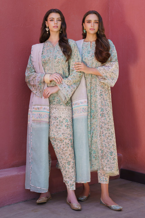Baroque | Luxury Pret 24 | LAWN UF-576 - House Of Anaya