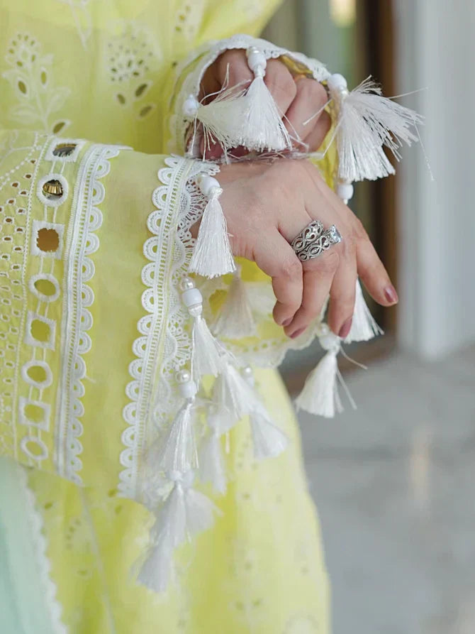 Faiza Faisal | Maya Luxury Lawn | Derya - House Of Anaya