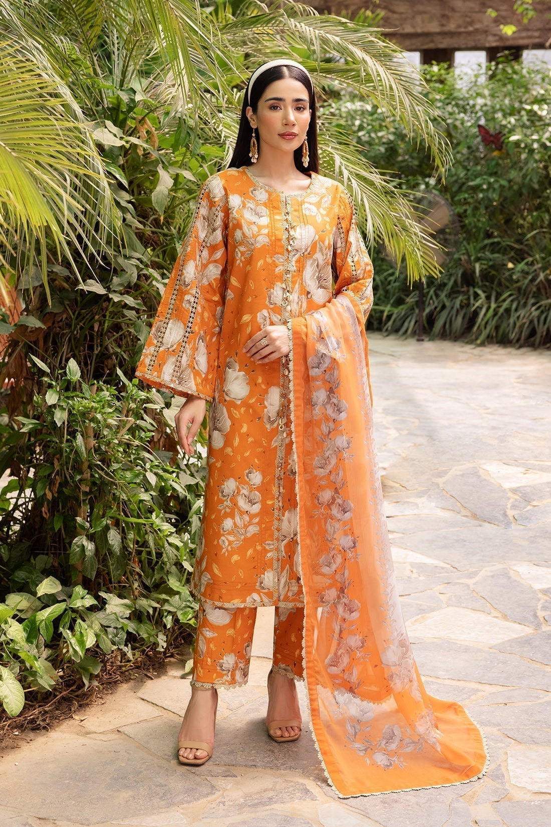Alizeh | Sheen Lawn Prints 24 | SUNFLOWER - House Of Anaya