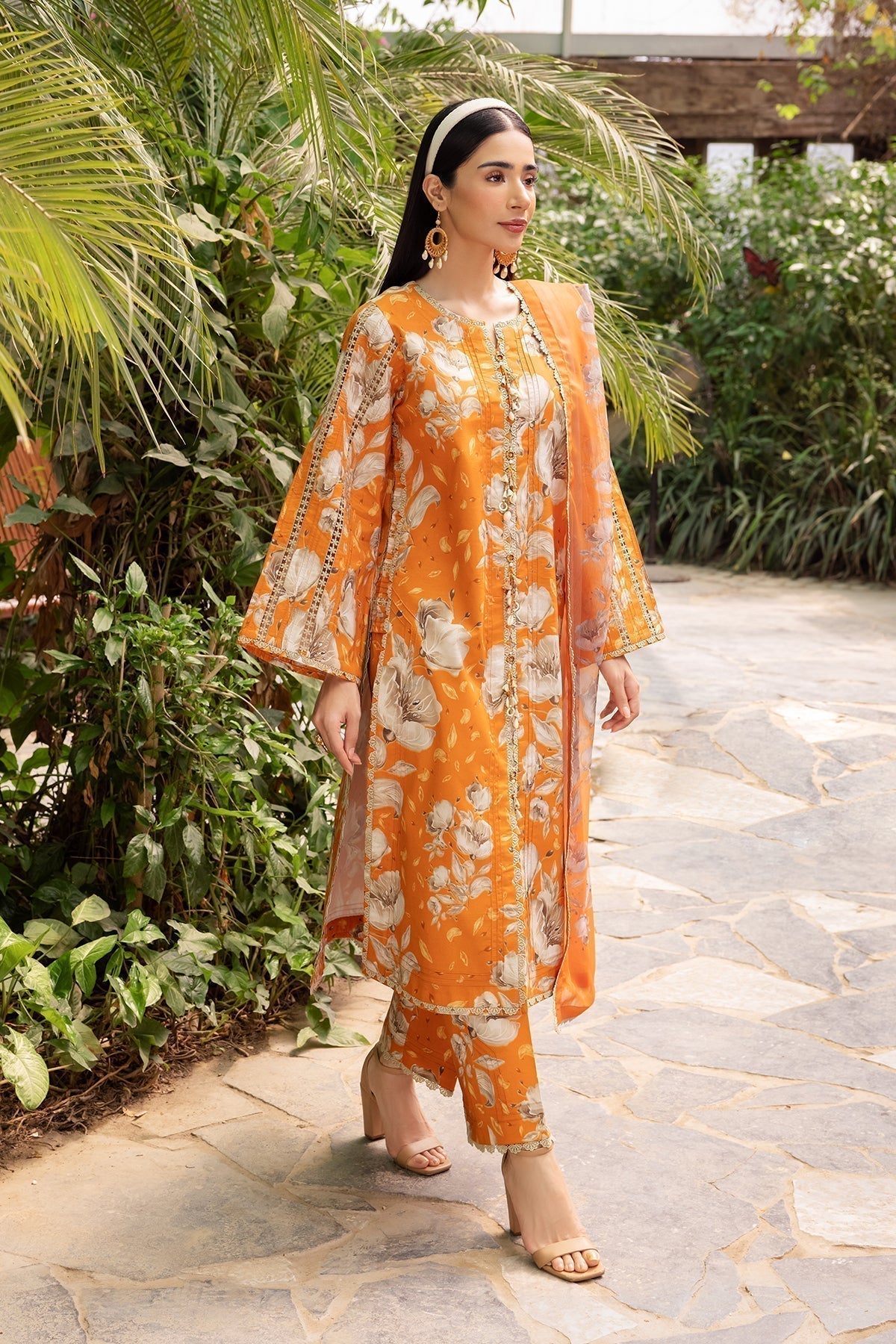 Alizeh | Sheen Lawn Prints 24 | SUNFLOWER - House Of Anaya