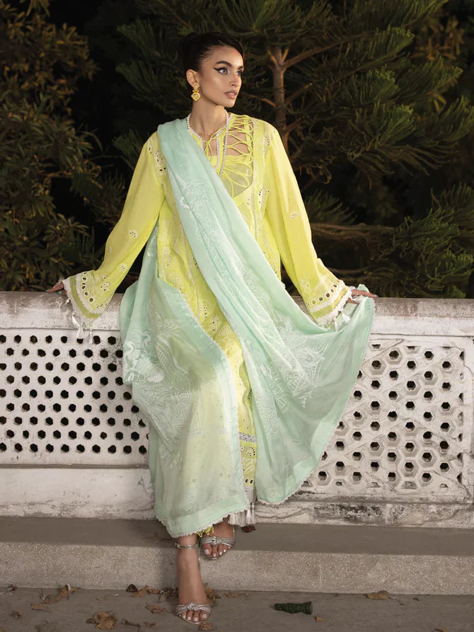 Faiza Faisal | Maya Luxury Lawn | Derya - House Of Anaya