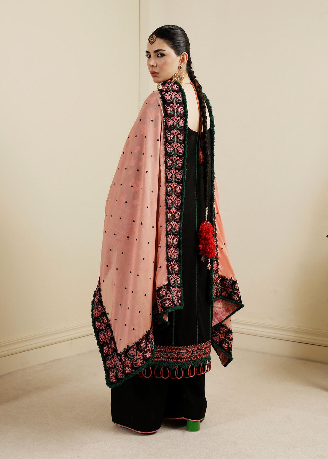 Hussain Rehar | Lawn SS 2023 | Noir - House Of Anaya