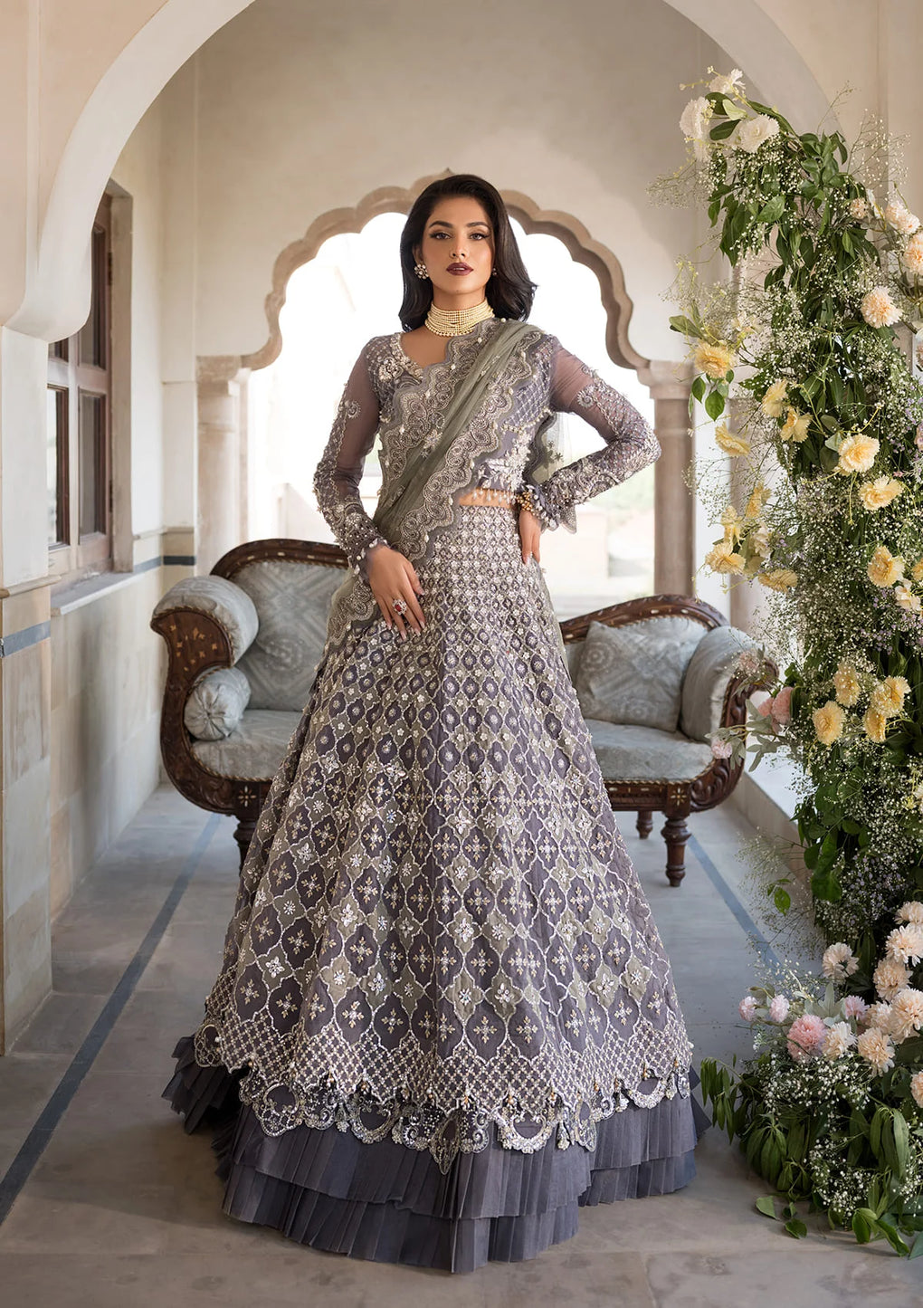 Elaf Premium | Formal Handwork Collection | EFH-02 NAZNEEN - House Of Anaya