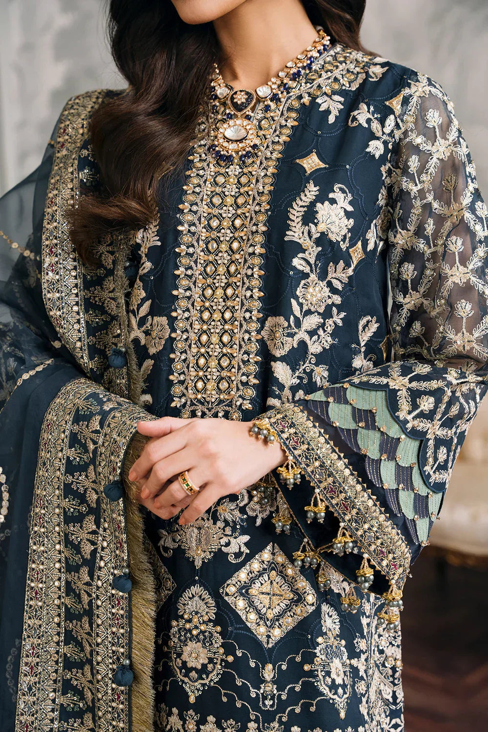 Baroque | Chantelle Embroidered Collection | CH12-01 - House Of Anaya