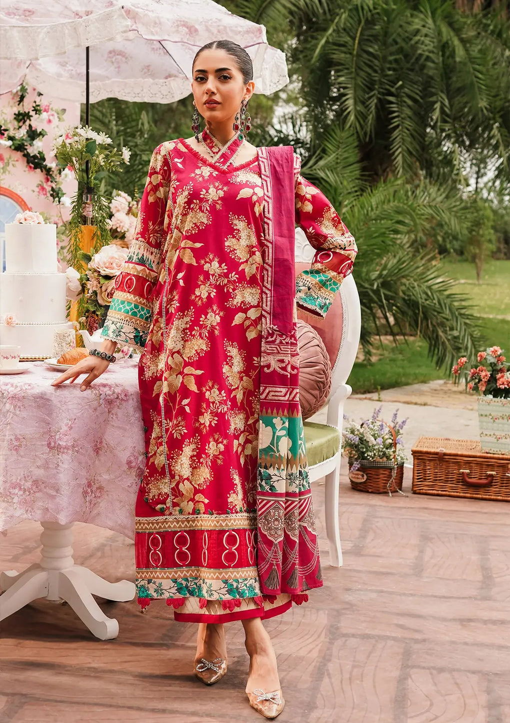 Elaf Premium | Printed Collection 24 | EEP-04A - Flores de Amor - House Of Anaya