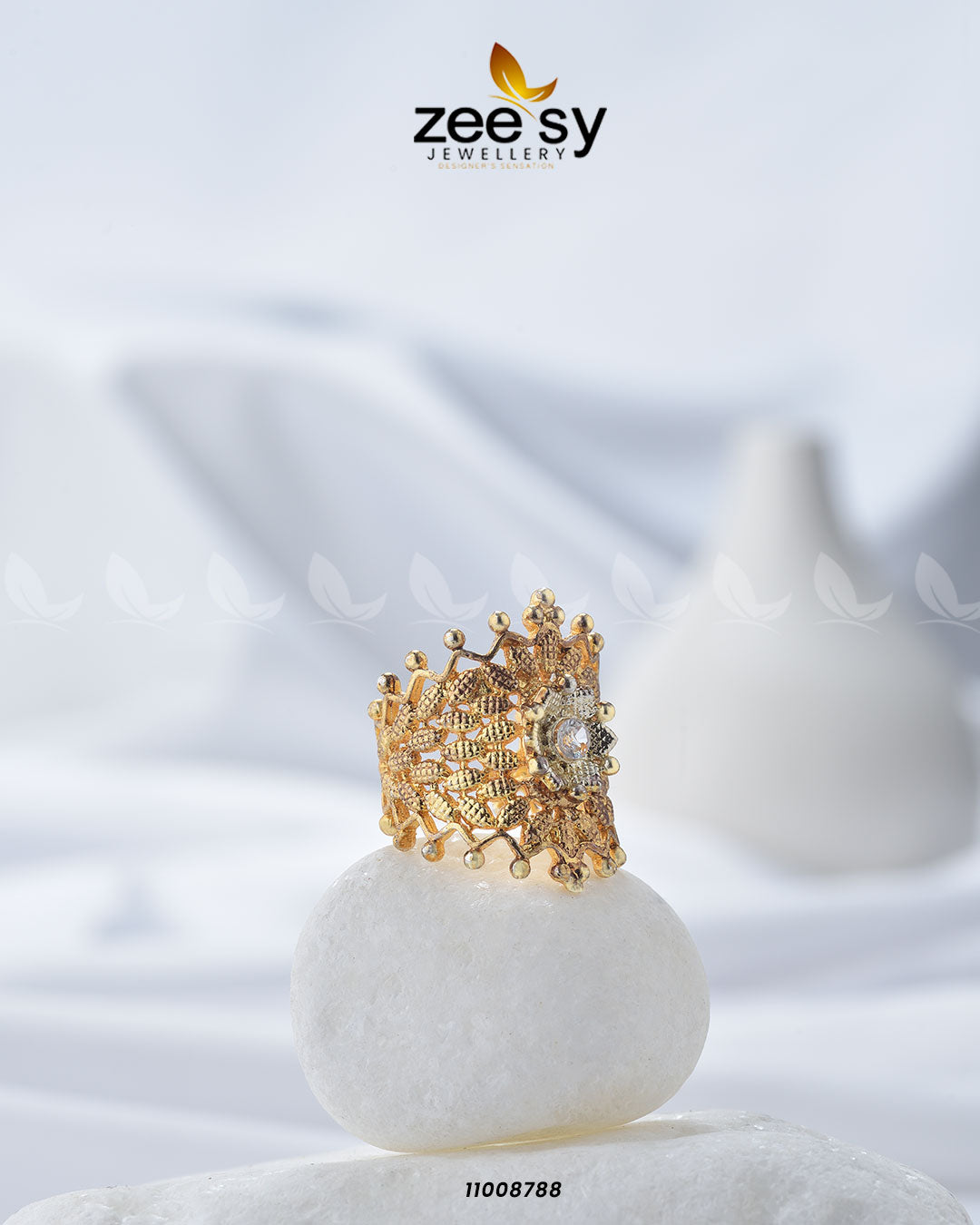 Crown Ring-8290 - House Of Zarish