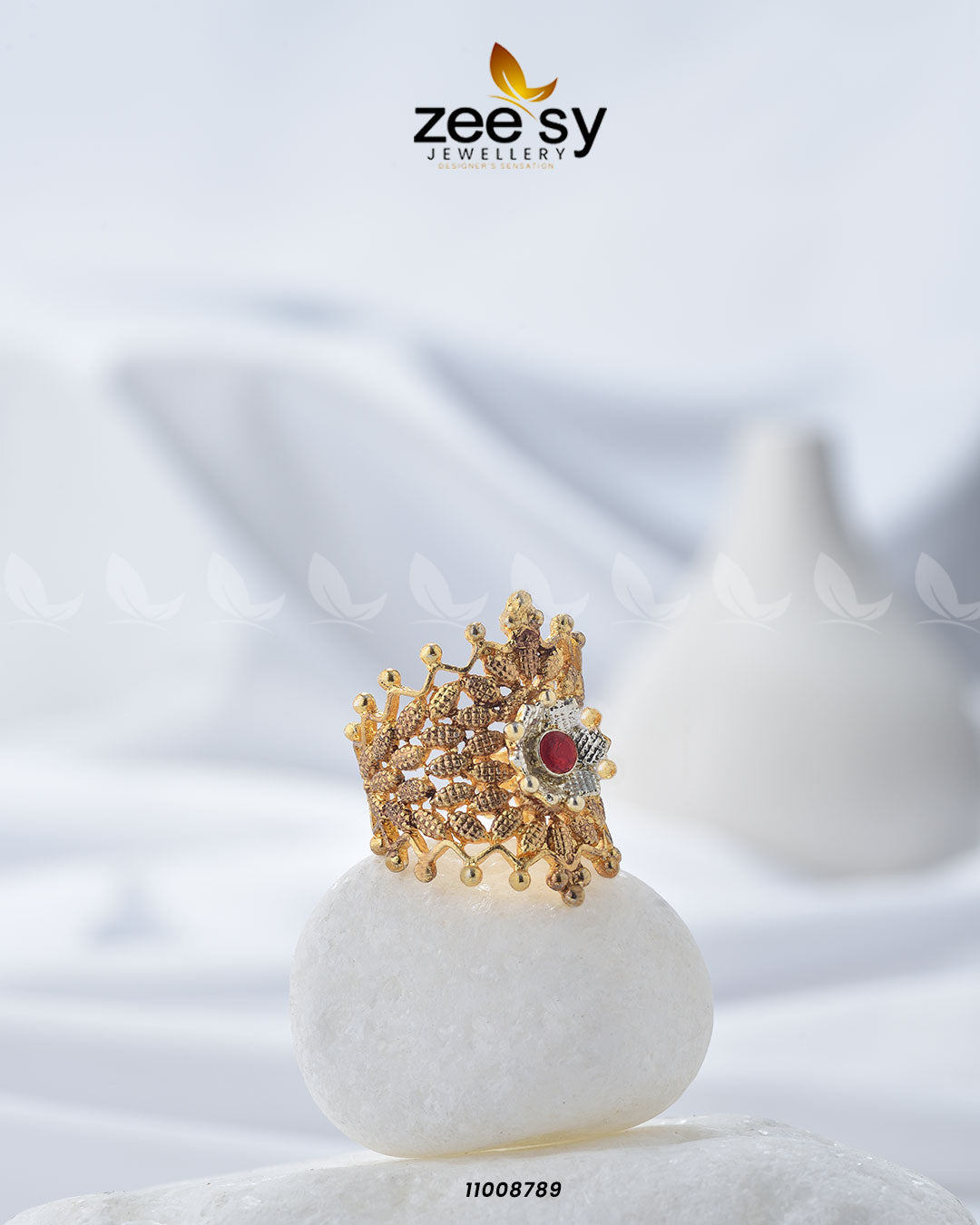 Crown Ring-8290 - House Of Zarish