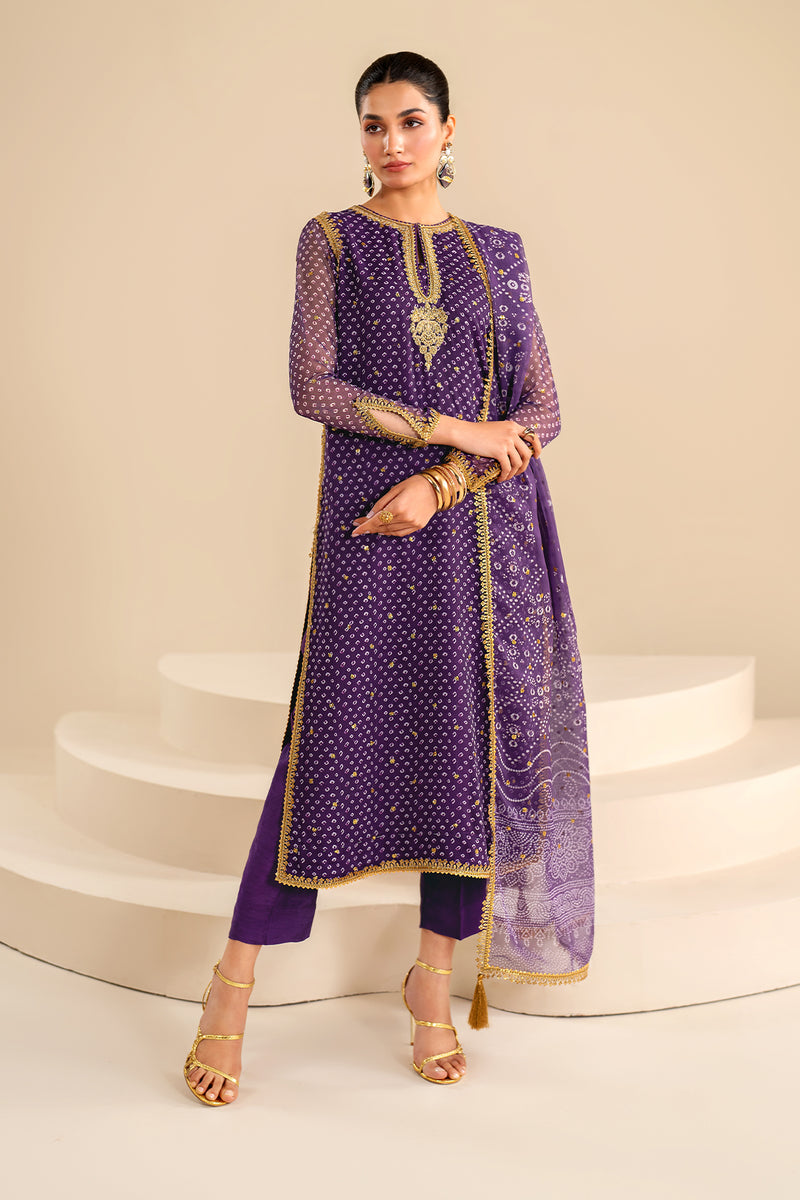 Baroque | Luxury Pret 24 | CHIFFON UF-625 - House Of Anaya