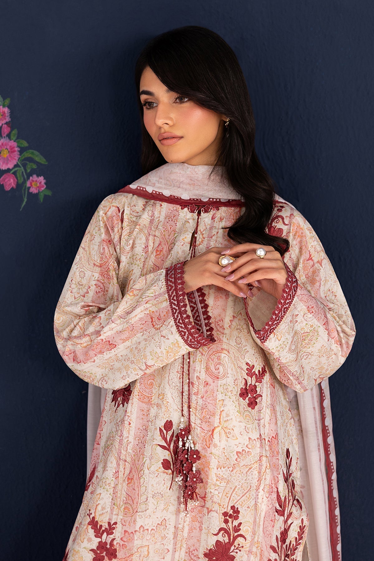 Baroque | Embroidered Lawn | SF-4457
