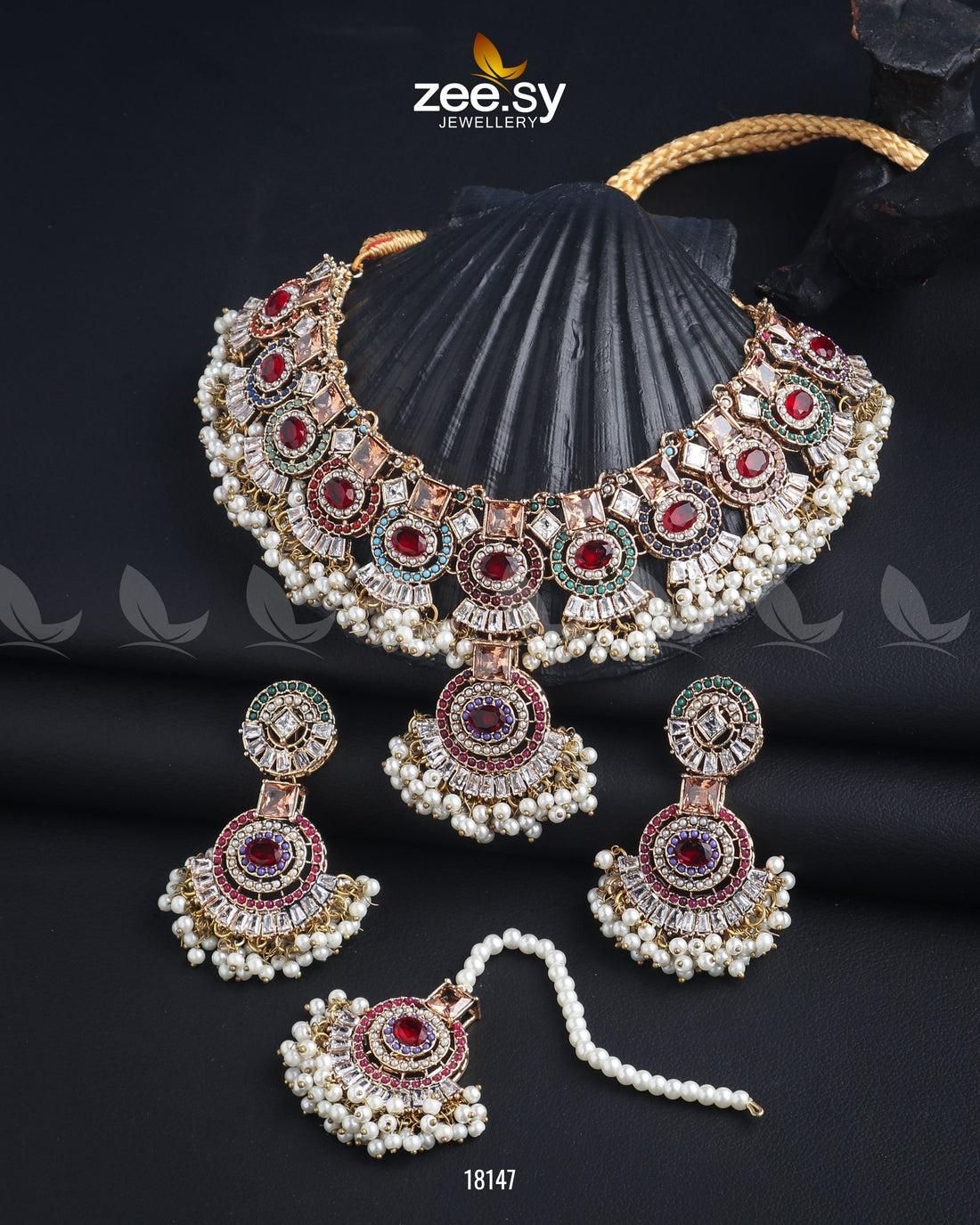 Anaya Necklace Set - House Of Zarish
