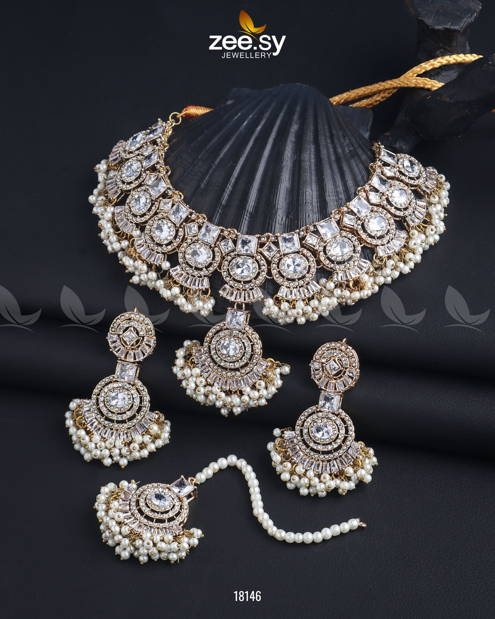 Anaya Necklace Set - House Of Zarish