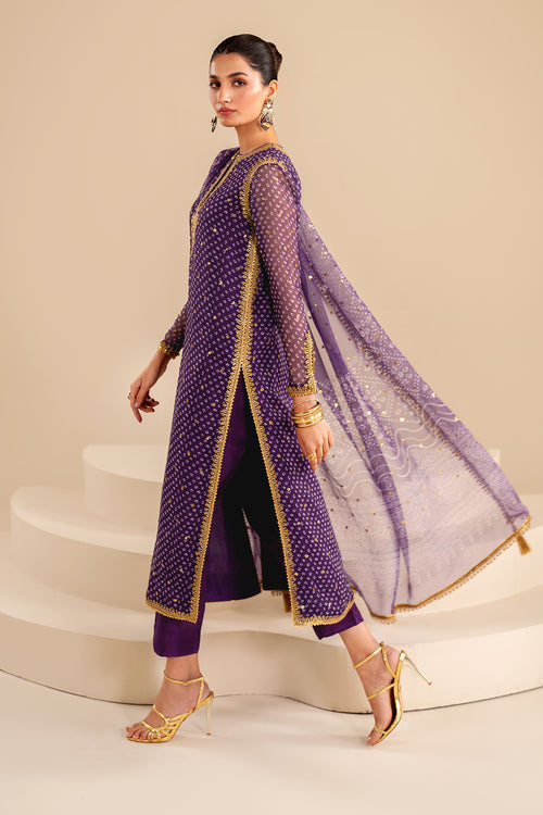 Baroque | Luxury Pret 24 | CHIFFON UF-625 - House Of Anaya