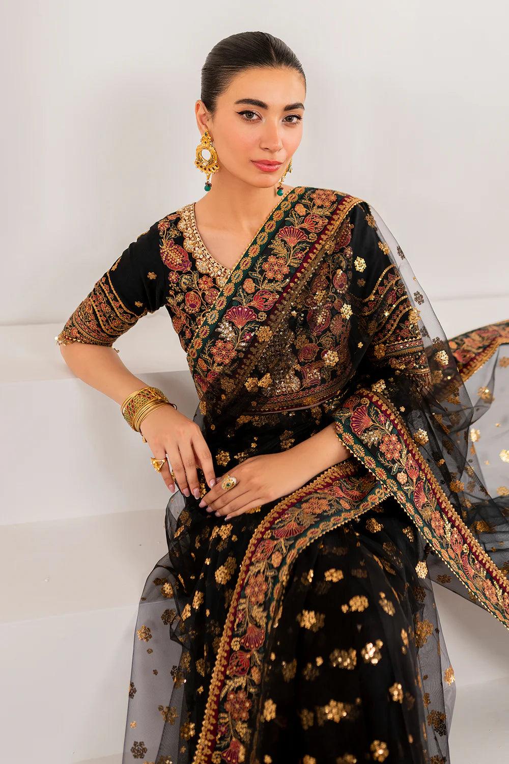 Baroque | Stitched New | EMBROIDERED NET UF-700 - House Of Anaya