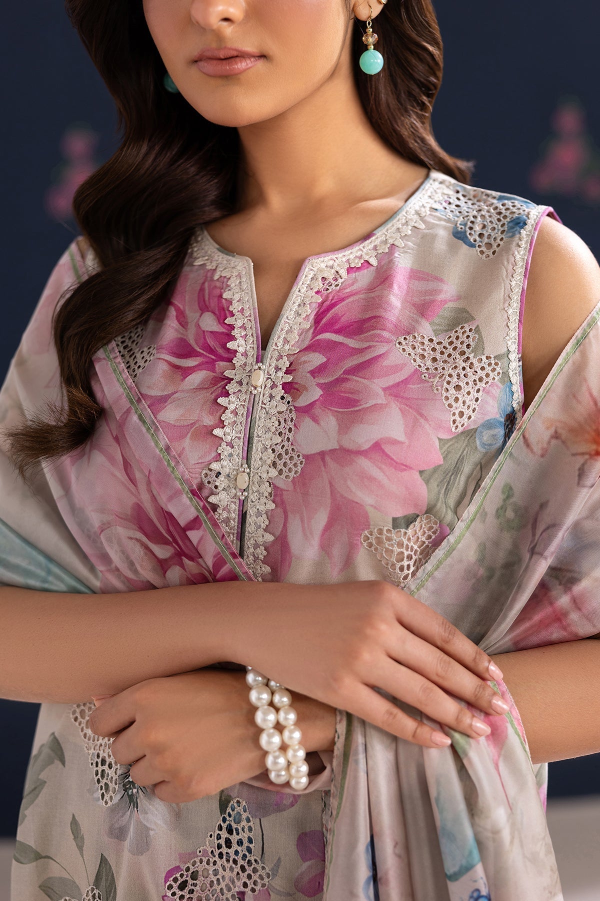 Baroque | Embroidered Lawn | SF-4458