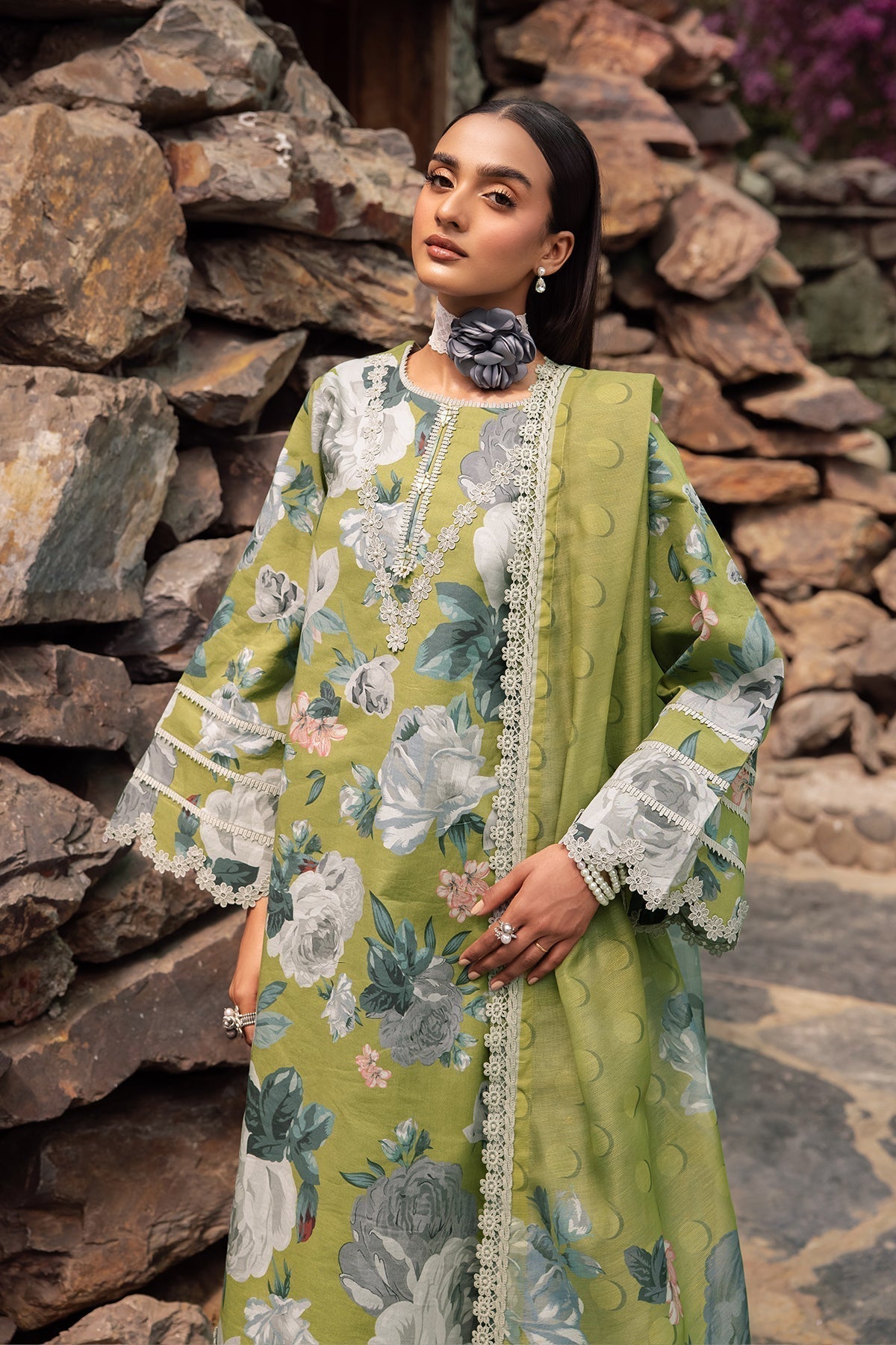 Alizeh | Sheen Lawn Prints 24 | JAZMIN - House Of Anaya