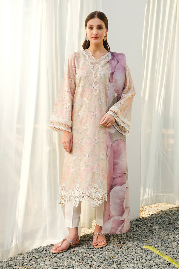 Baroque | Luxury Pret 24 | LAWN UF-660 - House Of Anaya