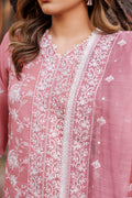 Farasha | Dastoor Embroidered Lawn SS24 | PEARL MIST - House Of Anaya