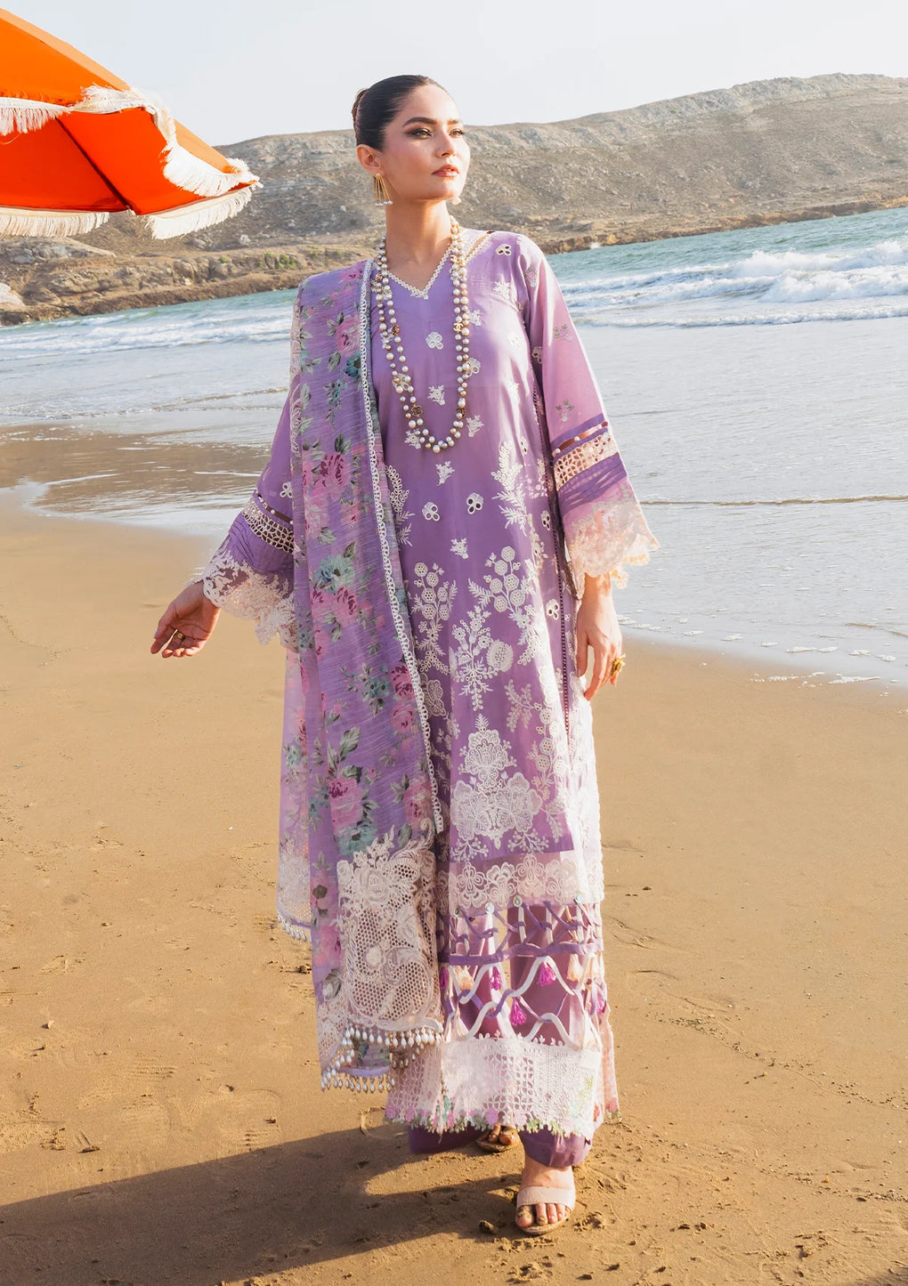 Elaf Premium | Hai Kuch Festive Lawn 24 | EHK-02A Banafsha - House Of Anaya