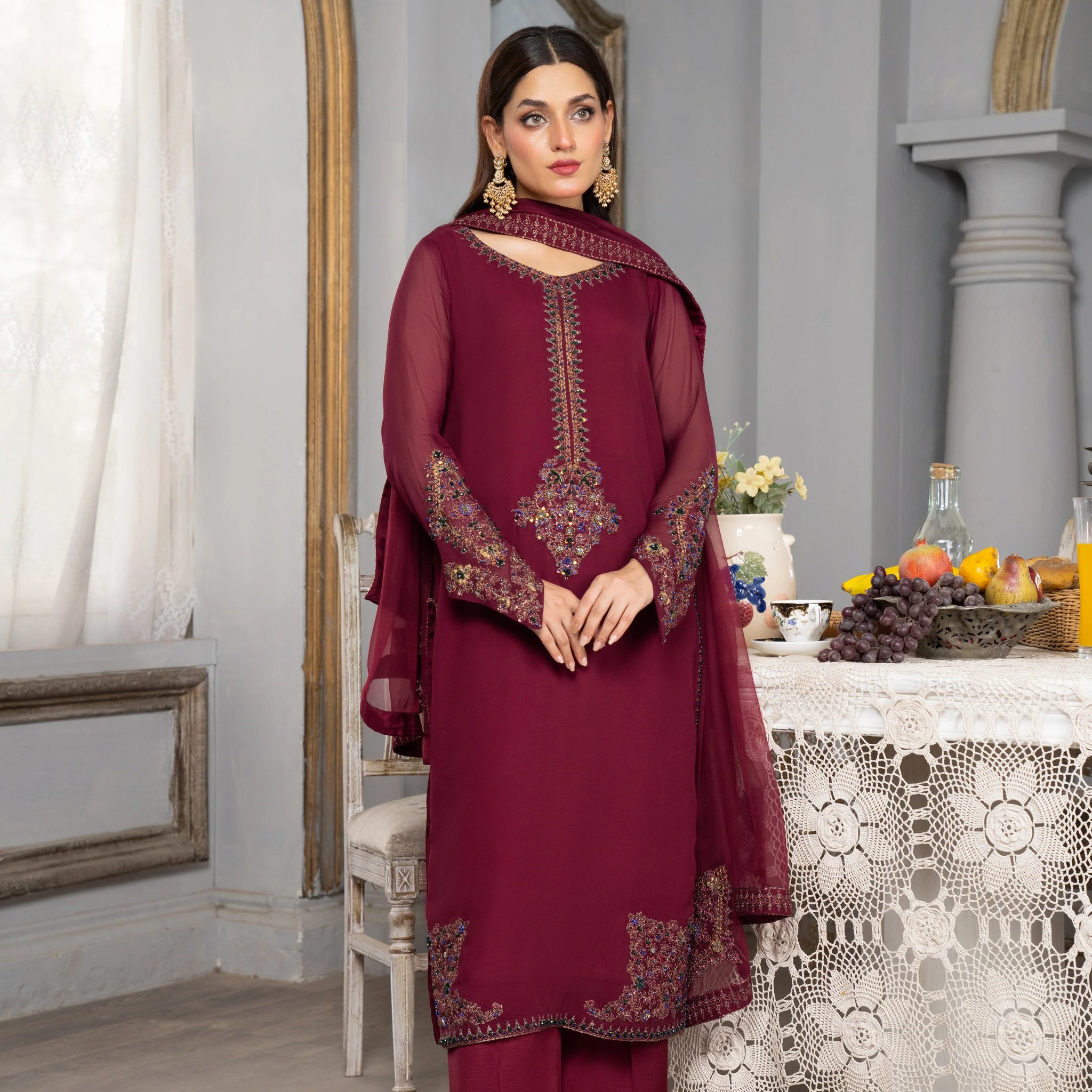 Sifa | Semi Formals | SF-25 - Red