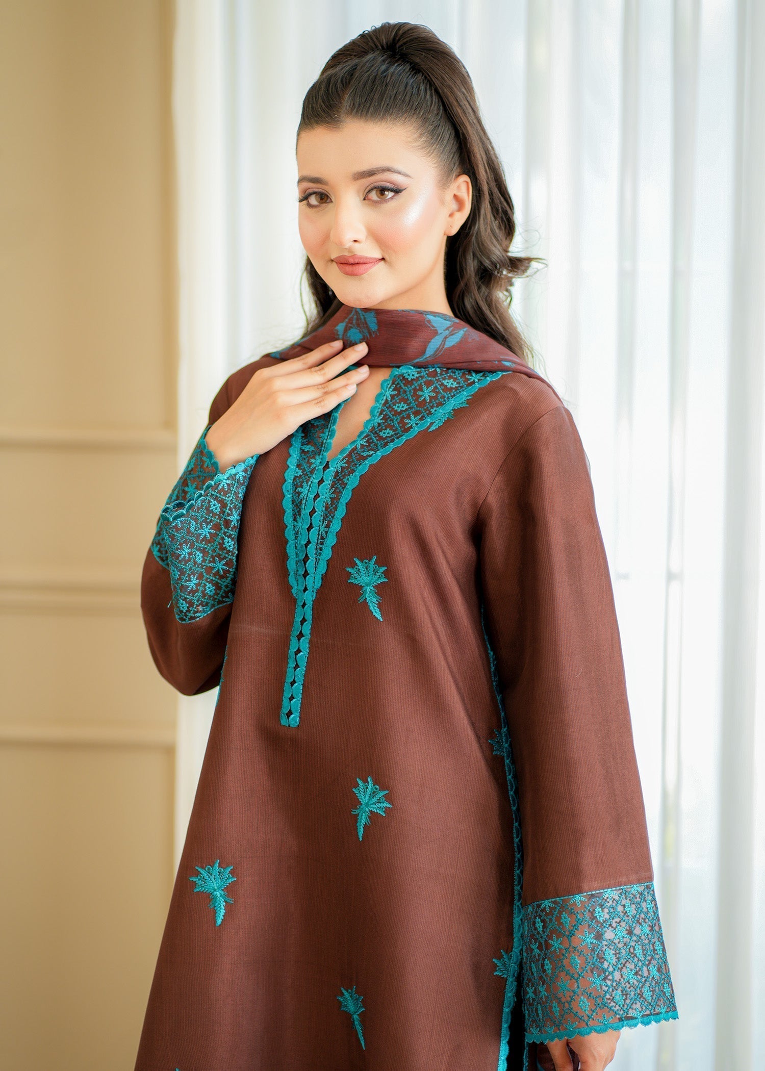 Fozia Khalid | Silk Spire | COCOA - House Of Zarish