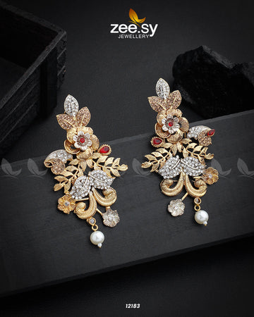 Floral Earrings - House Of Zarish