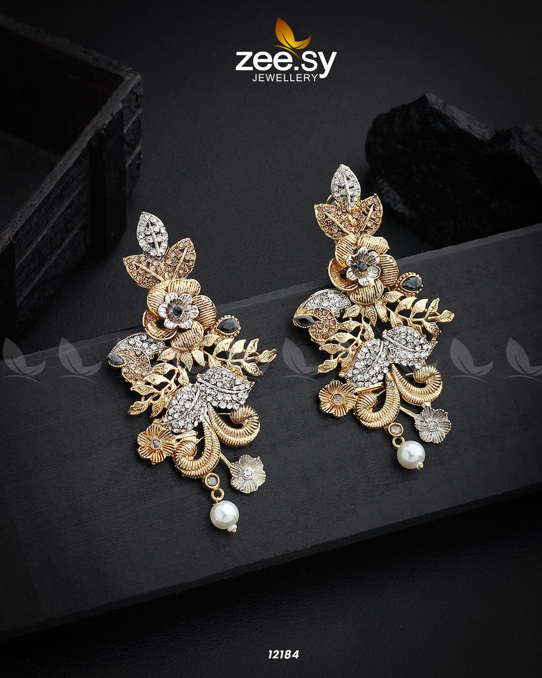 Floral Earrings - House Of Zarish