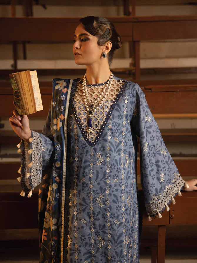 Faiza Faisal | Maya Luxury Lawn | Gamze - House Of Anaya