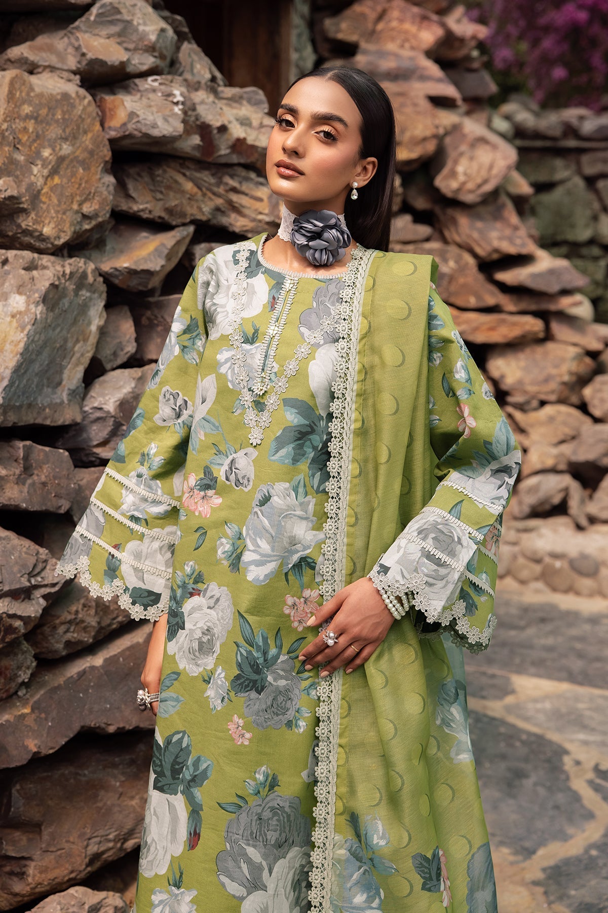 Alizeh | Sheen Lawn Prints 24 | JAZMIN - House Of Anaya