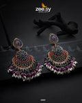 Lahza Naurattan Earrings - House Of Zarish