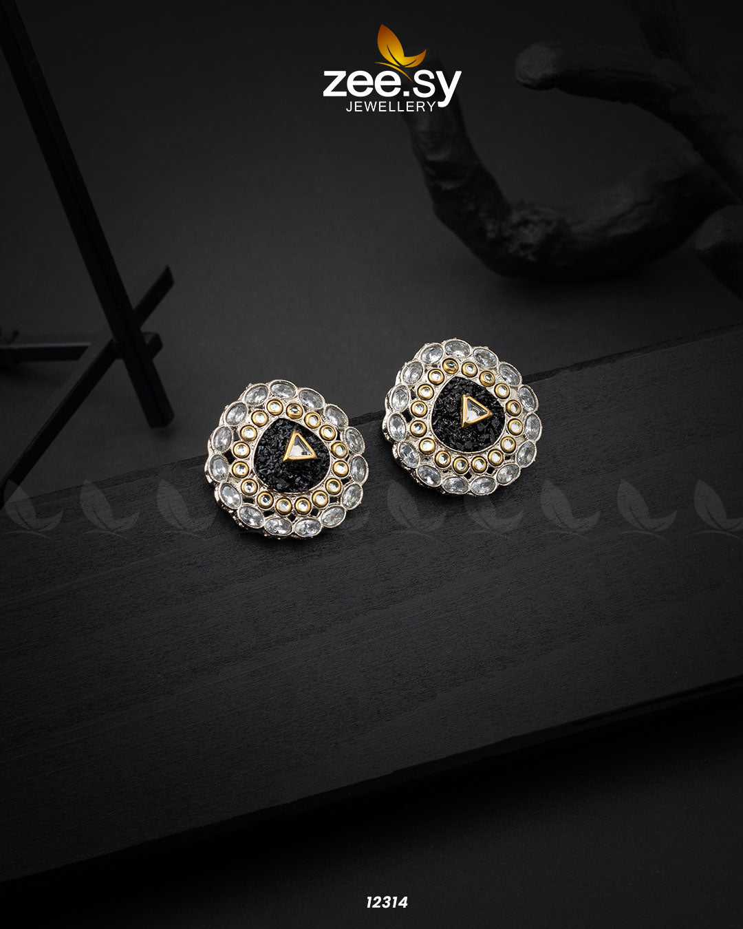 Granite Earrings - House Of Zarish