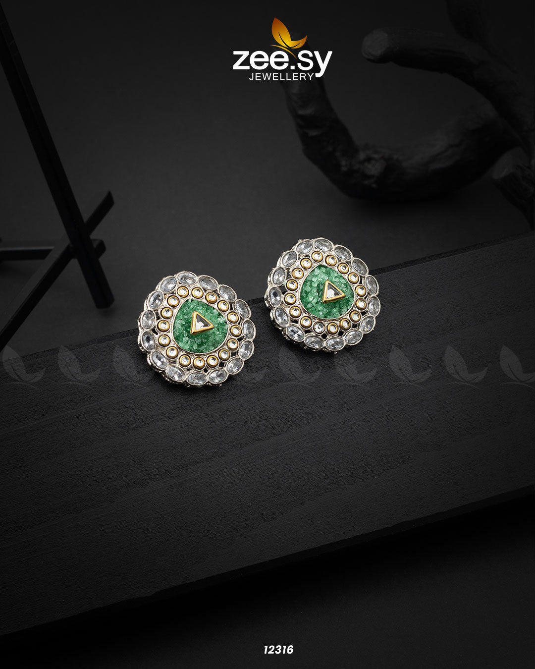 Granite Earrings - House Of Zarish