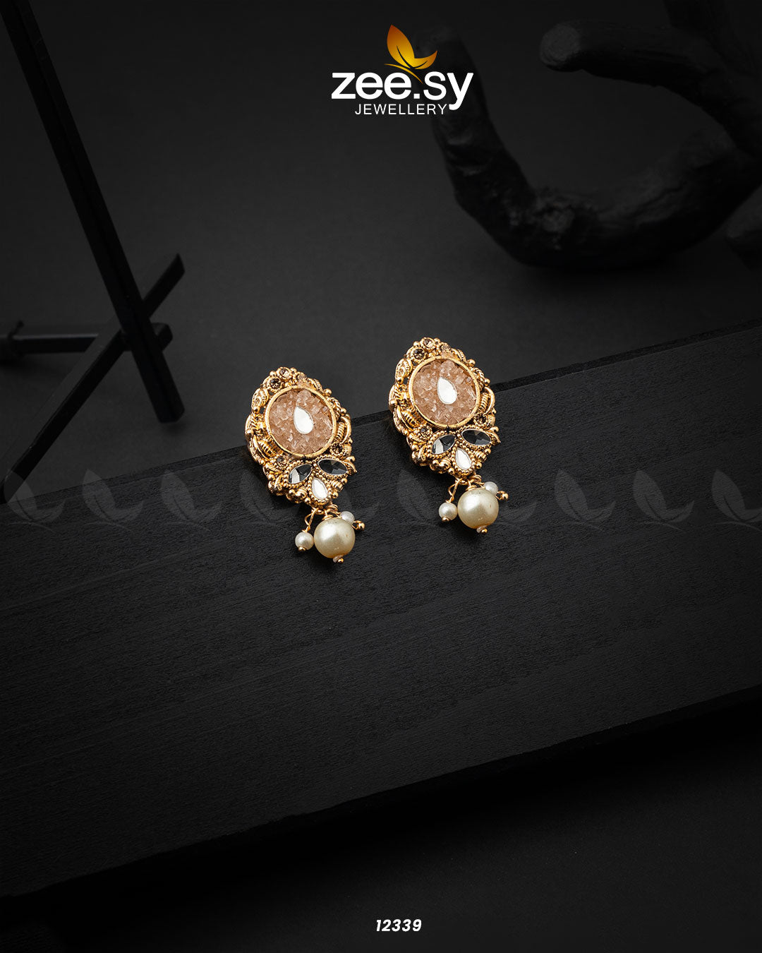 Quartz Earrings - House Of Zarish
