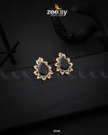Oval Star Earrings - House Of Zarish