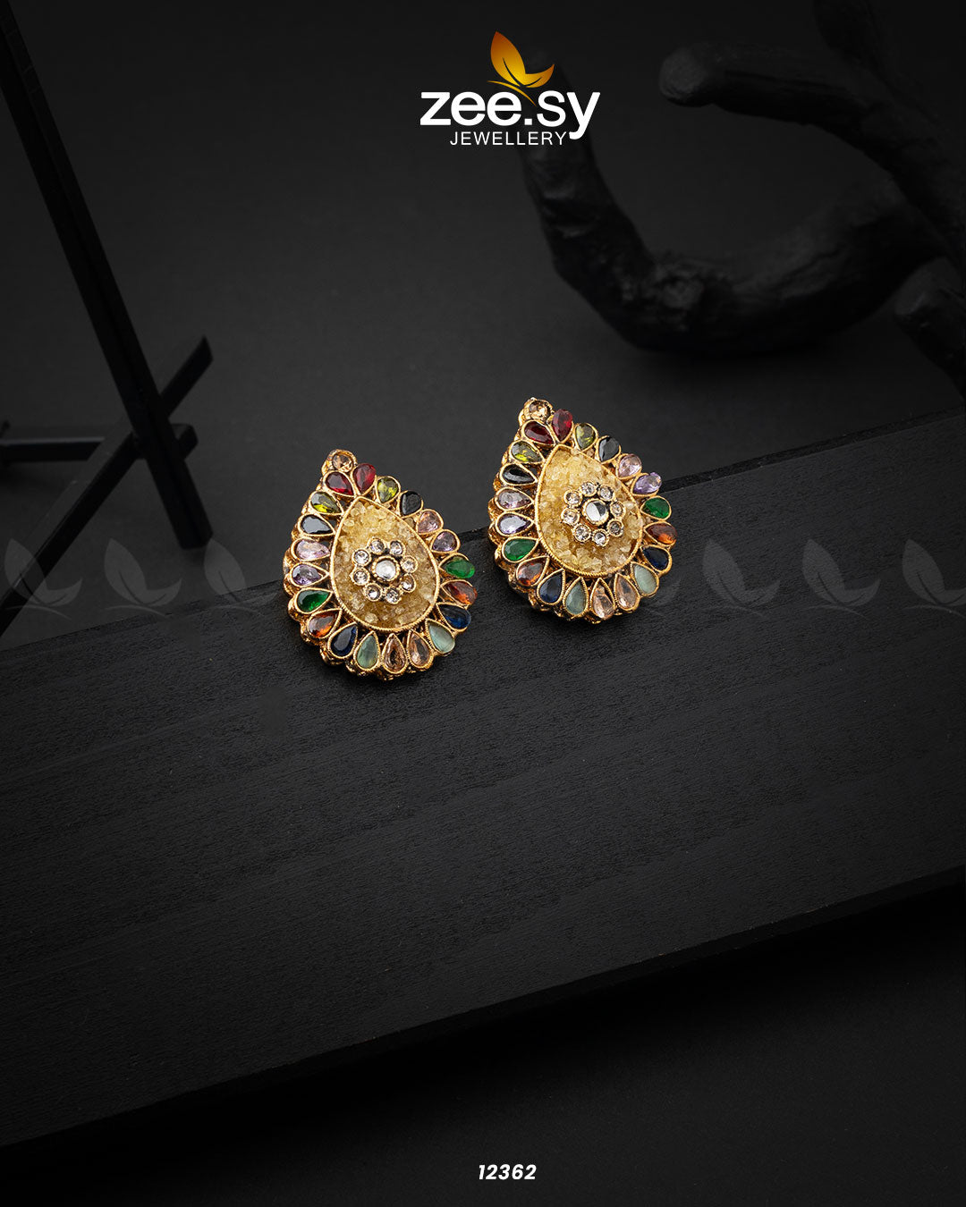Slate Crush Earrings - House Of Zarish