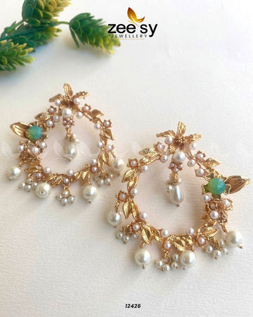 Leaf Earrings - House Of Zarish