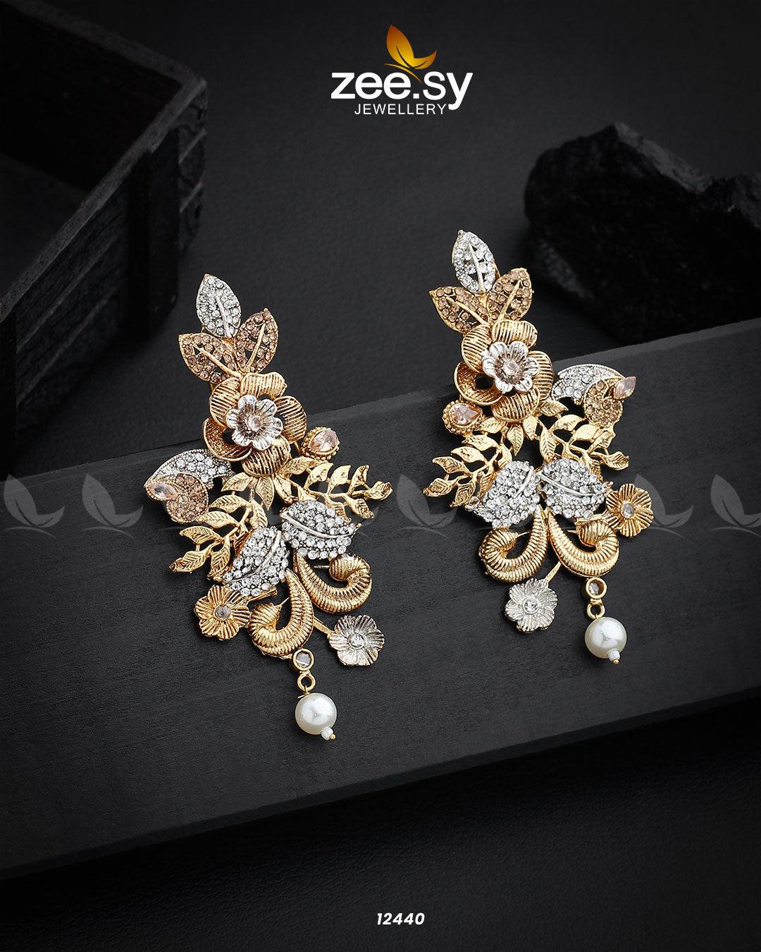 Floral Earrings - House Of Zarish