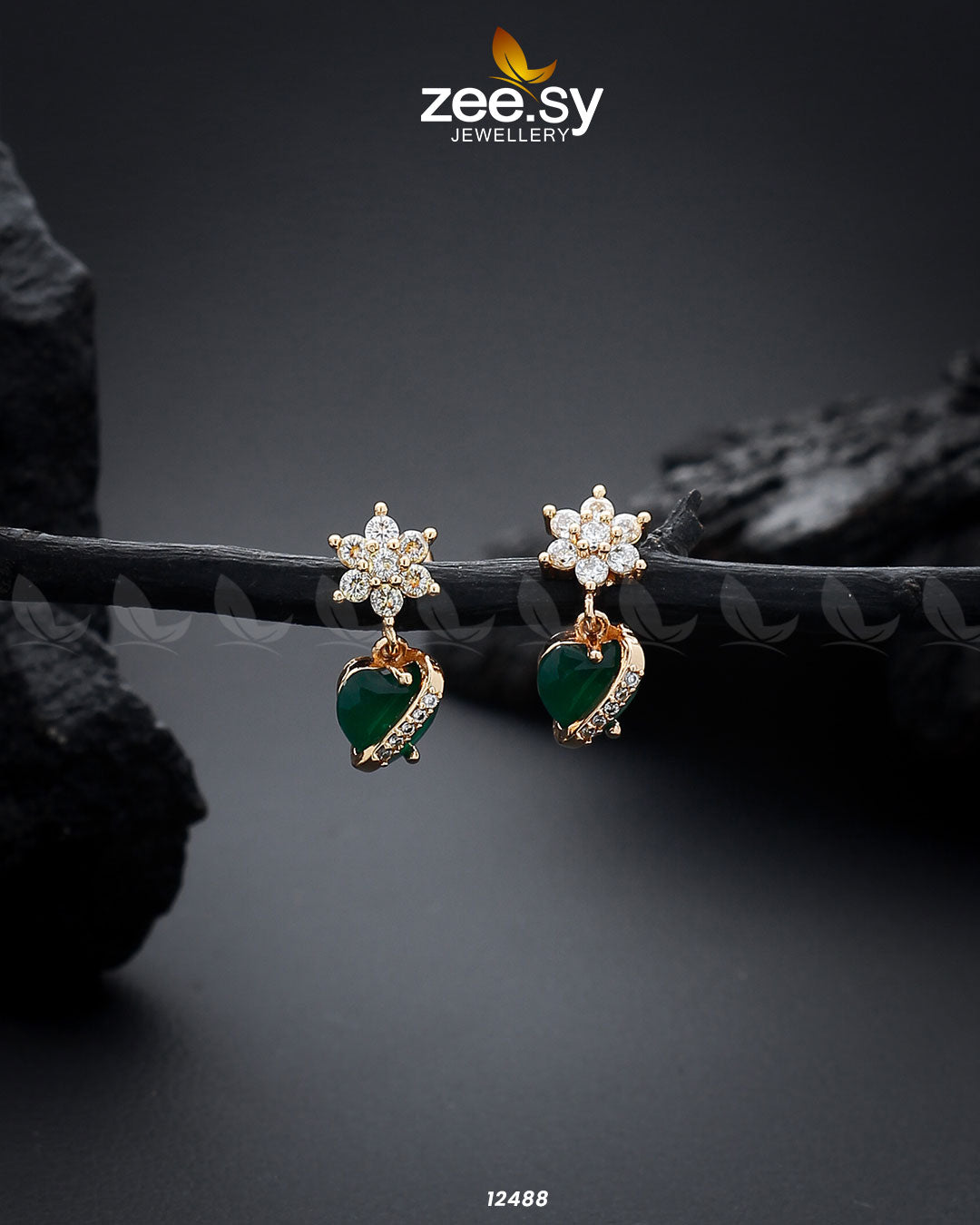 Heart Earrings - House Of Zarish