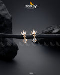 Tiny Leaf Earrings - House Of Zarish