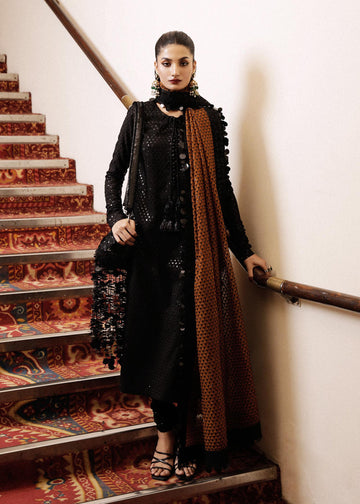 Hussain Rehar | Luxury Pret SS 24 | Khaki - House Of Anaya
