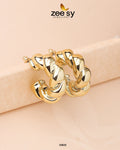 Twisted Hoop Earring - House Of Zarish