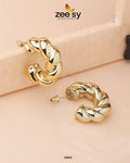 Twisted Hoop Earring - House Of Zarish